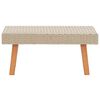 vidaXL Salon de jardin 2 pcs avec coussins R&eacute;sine tress&eacute;e Beige