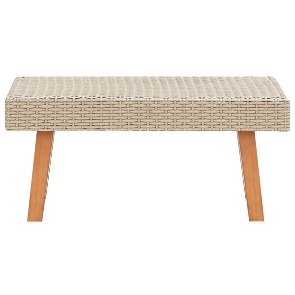 vidaXL Salon de jardin 2 pcs avec coussins R&eacute;sine tress&eacute;e Beige