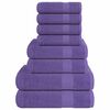 vidaXL Ensemble de serviettes FROGN 8 pcs violet 360 g/m&sup2;