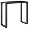 vidaXL Pieds de table &agrave; manger cadre en O 80x40x73 cm acier