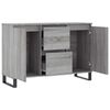 vidaXL Buffet sonoma gris 101,5x35x70 cm bois d'ing&eacute;nierie