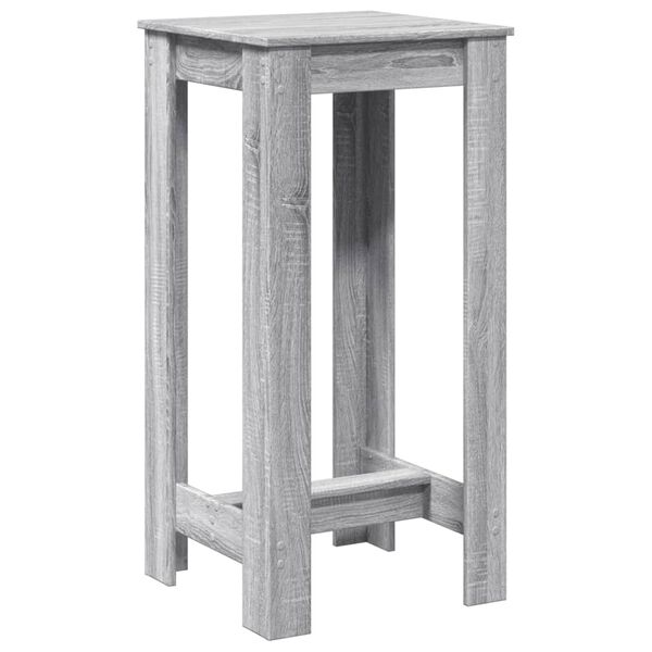 vidaXL Table de bar sonoma gris 51x50x103,5 cm bois d'ingénierie
