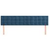 vidaXL T&ecirc;tes de lit 2 pcs Bleu fonc&eacute; 80x5x78/88 cm Velours