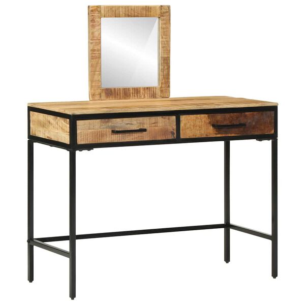 vidaXL Table de Toilette avec tiroir Marron 100 x 40 x 120 cm