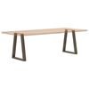 vidaXL Pieds de table à manger en forme de V 2 pièces Acier naturel 50 x (72-73,3) cm Acier
