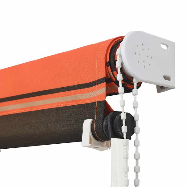 vidaXL Auvent r&eacute;tractable 250x150 cm Orange et marron