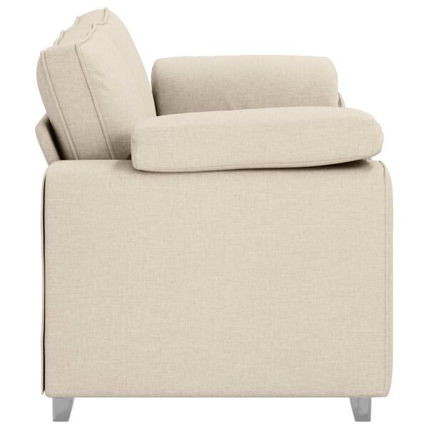 vidaXL Canap&eacute; Beige 180 x 80 x 82 cm Tissu en lin m&eacute;lang&eacute;
