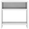 vidaXL Table de chevet Blanc brillant 40x30x40 cm bois d'ing&eacute;nierie