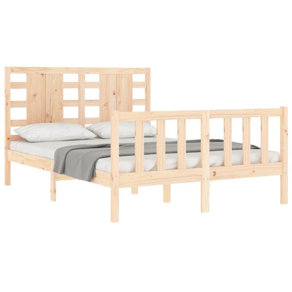 vidaXL Cadre de lit sans matelas 120x200 cm bois de pin massif