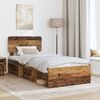 vidaXL Cadre de lit Bois ancien 75 x 190 cm Pin massif