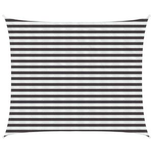 vidaXL Voile d'ombre Anthracite et blanc 2,5 x 3 m HDPE