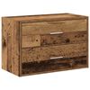 vidaXL Armoire avec 2 tiroirs vieux bois 60x31x40 cm bois d'ing&eacute;nierie