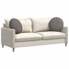 vidaXL Coussins de si&egrave;ge 2 pcs Gris clair &Oslash; 50 cm