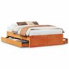 vidaXL Cadre de lit sans matelas avec tiroirs 140x190 cm bois de pin