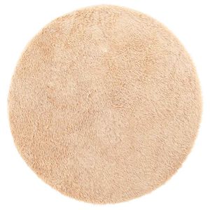 vidaXL Tapis shaggy &agrave; poils longs NAVARRA beige 120x120 cm polyester