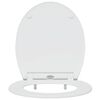 vidaXL Toilette à relâchement rapide adaptée pour le siège Blanc