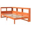 vidaXL Lit biblioth&egrave;que sans matelas cire marron 90x200 cm pin massif