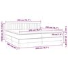 vidaXL Sommier &agrave; lattes de lit avec matelas Taupe 200x200 cm Tissu
