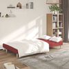 vidaXL Canap&eacute;-lit &agrave; 2 places Rouge bordeaux Tissu