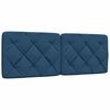 vidaXL Cadre de lit sans matelas bleu 140x200 cm tissu