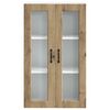 vidaXL Armoire de cuisine avec porte Ch&ecirc;ne artisanal 60 x 31 x 100 cm
