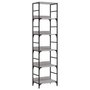 vidaXL Biblioth&egrave;que sonoma gris 50x33x188,5 cm bois d'ing&eacute;nierie