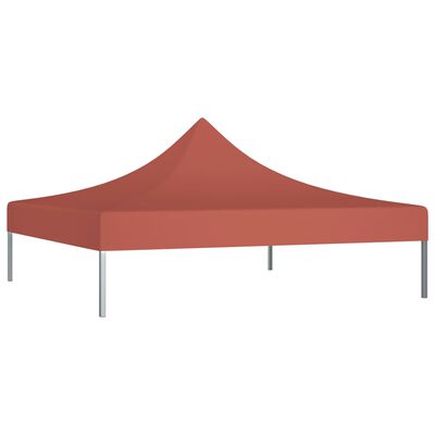 vidaXL Toit de tente de réception 3x3 m Terre cuite 270 g/m²
