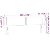 vidaXL T&ecirc;te de lit avec oreilles Cappuccino 183x23x78/88 cm Similicuir