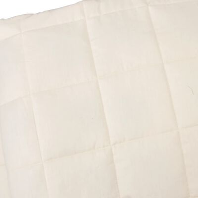 vidaXL Couverture lestée Crème clair 135x200 cm 10 kg Tissu