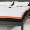 vidaXL Matelas Blanc et Noir 160 x 200 cm Tissu jacquard