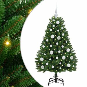 vidaXL Sapin de No&euml;l artificiel 120 cm 150 LED Blanc chaud Vert
