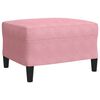 vidaXL Ensemble de canap&eacute;s 4 pcs avec coussins Rose Velours