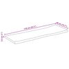 vidaXL Dessus de table 110x40x2,5 cm bord vivant bois massif manguier