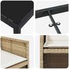 vidaXL Ensemble de salle &agrave; manger pour jardin 9 pcs Beige polyrotin