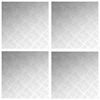vidaXL Nez de marche Carr&eacute; 4 pcs Argent&eacute; 50 x 50 cm Aluminium