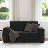 vidaXL Canap&eacute; &agrave; 2 places Noir 120 cm Velours