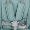 vidaXL Chaise haute b&eacute;b&eacute; Turquoise Aluminium