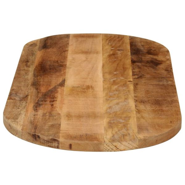 vidaXL Dessus de table 140x50x3,8cm ovale bois massif de manguier brut