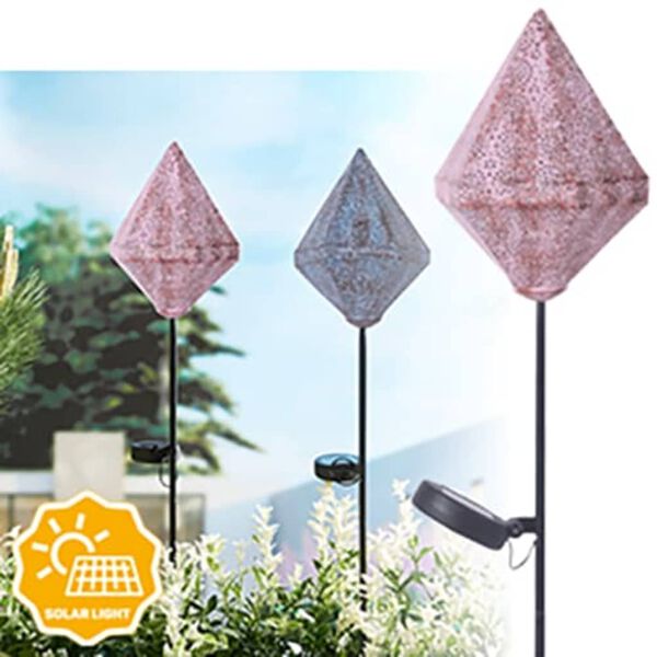 Luxform Lampe solaire &agrave; LED sur piquet de jardin Tyana Rose