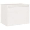 vidaXL Meubles TV 5 pcs Blanc Bois massif de pin