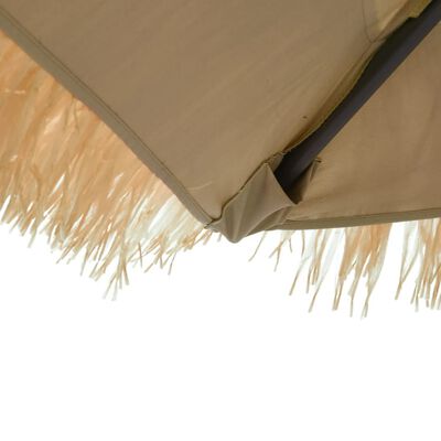 vidaXL Parasol de jardin avec mât en acier marron 223x223x213 cm