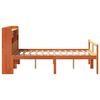 vidaXL Lit biblioth&egrave;que sans matelas cire marron 120x200 cm pin massif