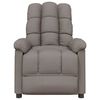 vidaXL Fauteuil de massage Taupe Tissu
