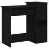 vidaXL Bureau avec &eacute;tag&egrave;res noir 84x40x78 cm bois d'ing&eacute;nierie