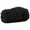 vidaXL Jet&eacute; Noir 240 x 220 cm 1.36 kg Toison