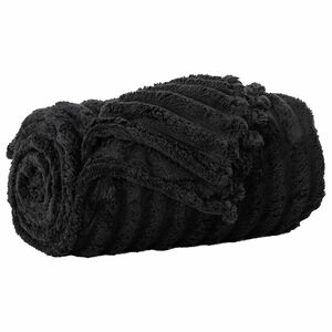 vidaXL plaid Noir 240 x 220 cm 1.36 kg Polaire
