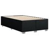 vidaXL Sommier &agrave; lattes de lit avec matelas Noir 120x200 cm Tissu