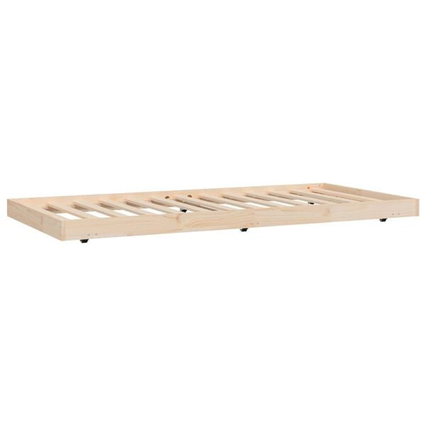 vidaXL Cadre de lit sans matelas 75x190 cm bois de pin massif