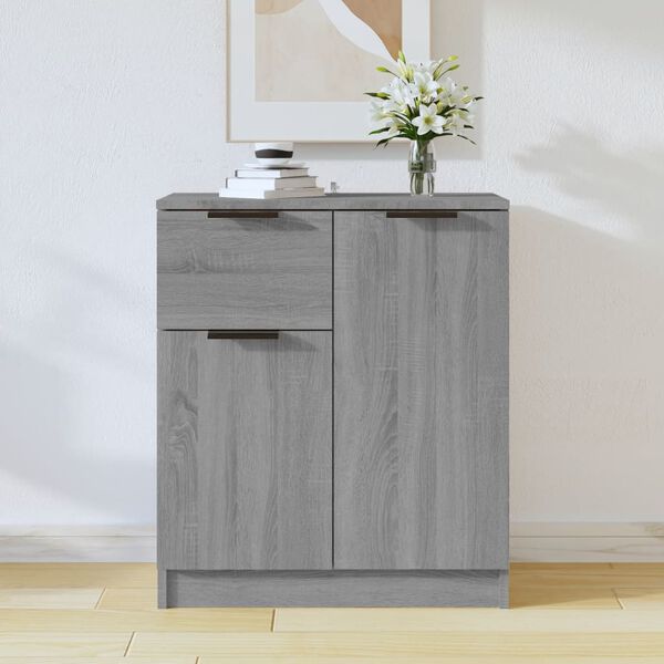 vidaXL Buffet Sonoma gris 60x30x70 cm Bois d'ing&eacute;nierie