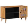 vidaXL Meuble TV Naturel 80 x 33 x 46 cm Bois de mangue massif